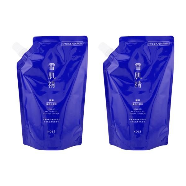 KOSE 雪肌精 化粧水 ブライトニング エッセンス ローション詰替 2個セット 薬用雪肌精 ブライトニング エッセンス ローション つめかえ用キット
