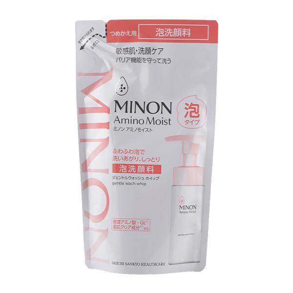 MINON ミノン アミノモイスト ジェントルウォッシュ ホイップ 詰替 130mL レフィル 無香料 保湿 低刺激 乾燥 洗顔料 泡洗顔フォーム[ギフトラッピング対応]