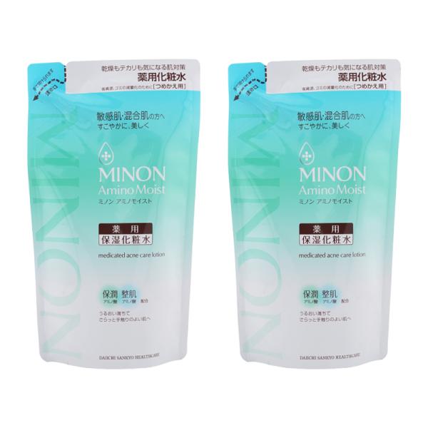[2個セット]MINON ミノン アミノモイスト 薬用アクネケア ローション つめかえ用 130mL 保湿化粧水 医薬部外品  敏感肌  詰め替え[ギフトラッピング対応]