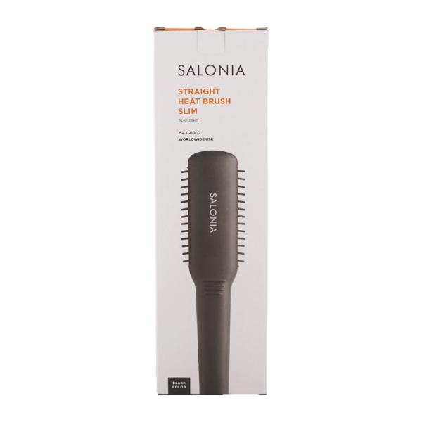 SALONIA（サロニア） ストレートヒートブラシ スリム ブラック SL