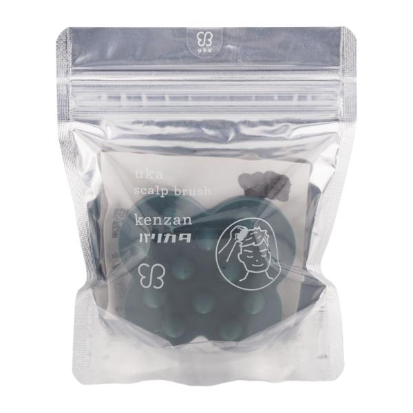 他サイト： uka ウカ スカルプブラシ kenzan Barikata シリコン製頭皮用ブラシ ツボ押し 刺激 首肩の凝り 頭皮の硬さ[ギフトラッピング対応]の商品画像