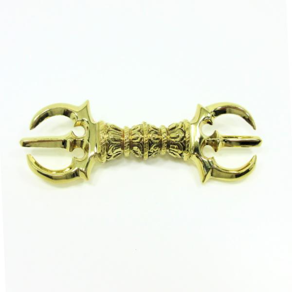 金剛杵 三鈷杵 バジュラ ドルジェ 長さ9cm 真鍮 お守り 金剛杵の三