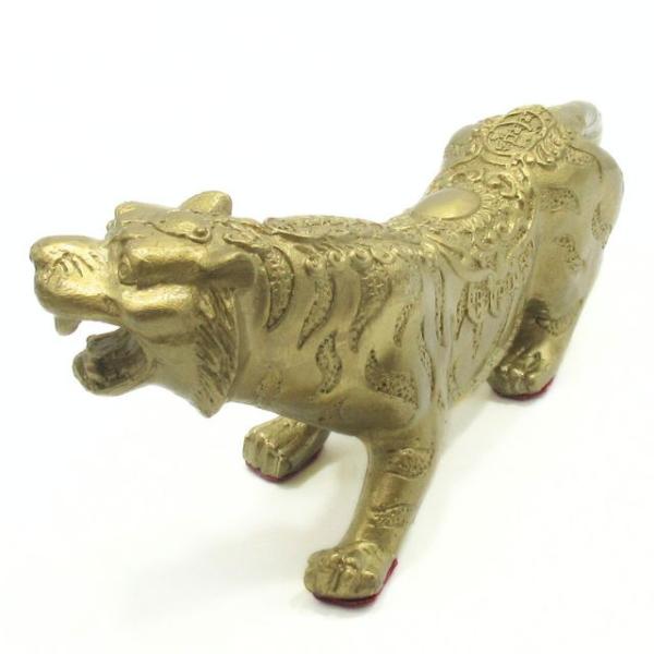 虎 置物 玉眼 銅製 躍動感(メ1339) kaiunworld_cotiger-23h10