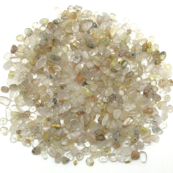 ルチルクォーツ ＆ 水晶 さざれ 約100g サザレ ルチル さざれ石