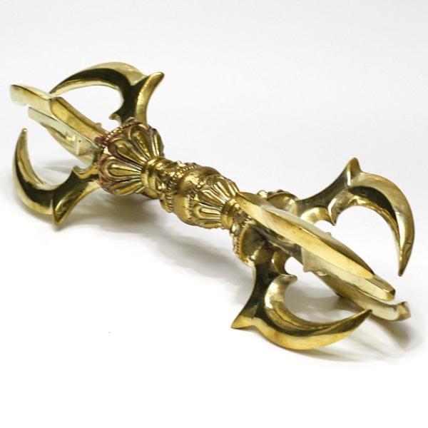 日本式 新品 未使用 送料無料 五鈷杵　バジュラ　ドルジェ　密教法具  16.5 kaiunworld_h5vajra22-700