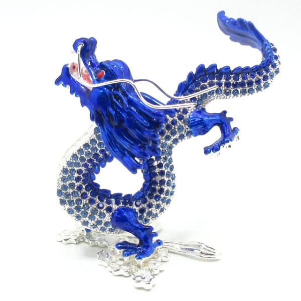 838  剣龍　置物 龍の置物 風水 玄関 干支 4本爪 龍 昇り龍 かわいい 黄龍 置物