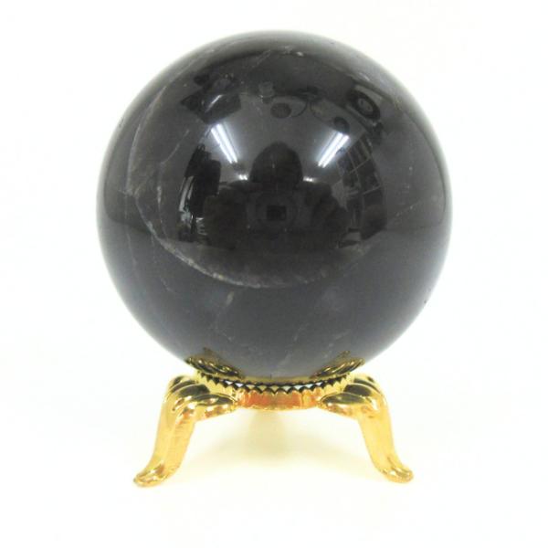 黒水晶 モリオン 丸玉47．5mm C 天然石 パワーストーン 魔除け