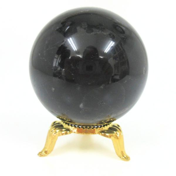 黒水晶 モリオン 丸玉 48．5mm 天然石 パワーストーン 魔除け