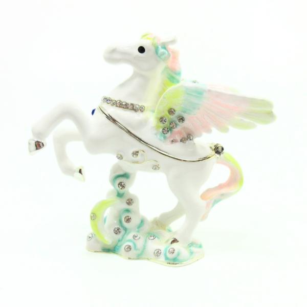 ペガサス 小物入れ ミニ置物 天馬 ジュエリーボックス パステルカラー