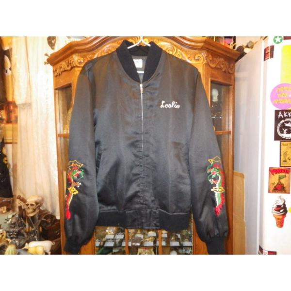 80'S☆SEABEES☆ツアージャケット☆黒M☆ビンテージ☆スカジャン 80'S☆SEABEES☆ツアージャケット☆黒M☆ビンテージ☆スカジャン