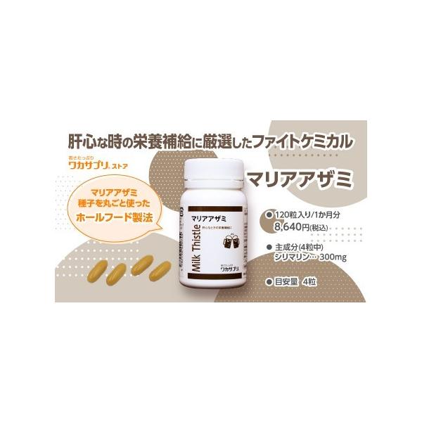 お酒飲むなら！ マリアアザミ（120粒）種子をまるごと使った、ホールフードサプリメント　肝心なときの栄養補給に！