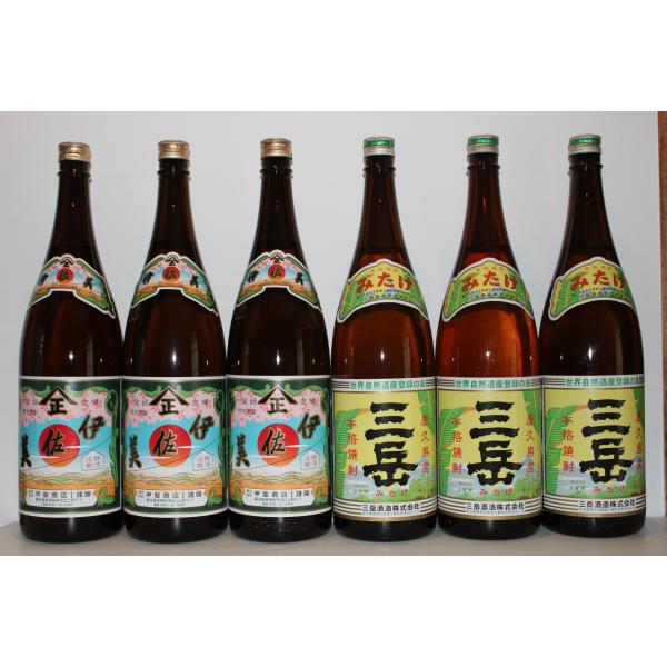 伊佐美 鹿児島芋焼酎 伊佐美3本 三岳3本 1800ml 6本セット : カジキ