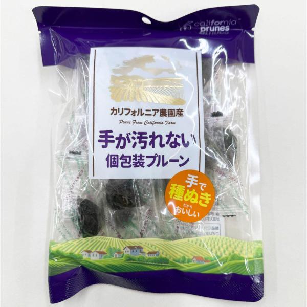 【老若男女問わず食べやすい柔らかい種抜きプルーンです！】手作業で一粒一粒丁寧に種抜きし、栄養成分が一番多く含まれている種の周りの果肉繊維をしっかり残しました。【持ち運びに便利な個包装タイプです！】個包装のため少量だけ持って外出したり、お出か...