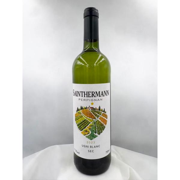 ワイン発売記念！【10％OFF】セント・ハーマン 白 1000円ワールドワイン フランス産 ユニ・ブラン 辛口 白ワイン 750ml×12本
