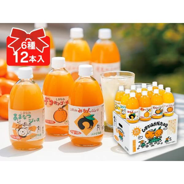 6種類のみかんジュース「しまなみ太陽だより12本入」