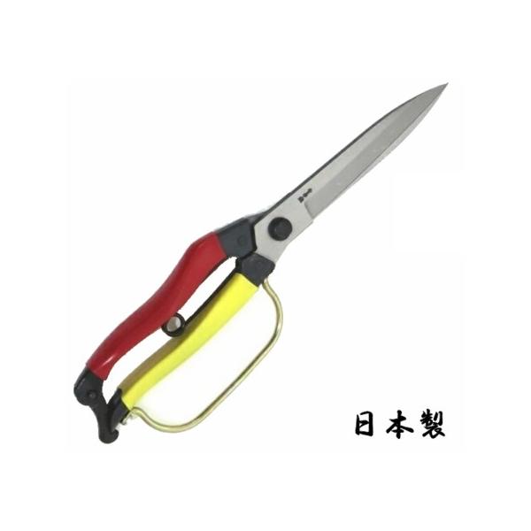 片手刈込鋏290ｍｍ　直刃　ガード付　金止め　オノテツ　日本製　庭木の葉刈・刈込・盆栽・鉢物に