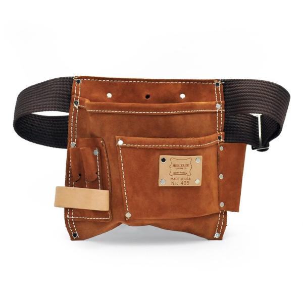Heritage Leather | 495（ヘリテージレザー）5ポケットネイル＆ツールポーチ　5PKT NAIL & TOOL POUCH