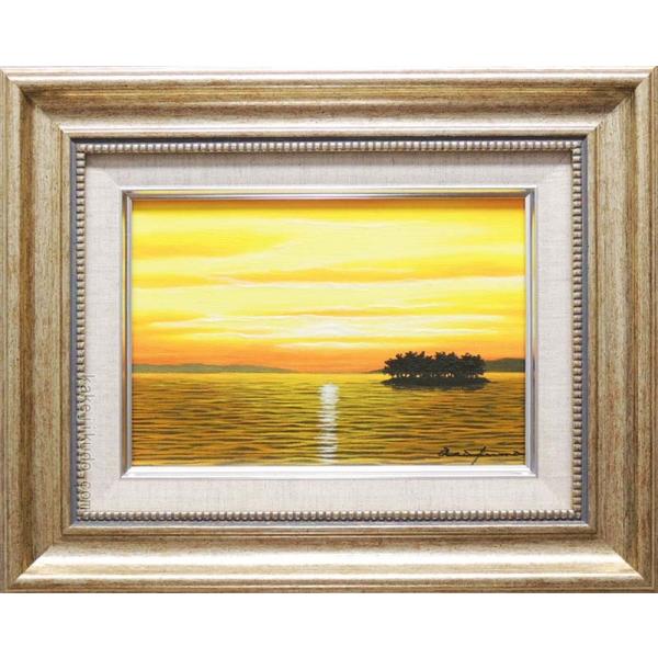 絵画 油絵 宍道湖 (朝隈敏彦) 【肉筆】【油絵】【日本の風景 絵画 油絵 宍道湖 (朝隈敏彦) 【肉筆】【油絵】【日本の風景