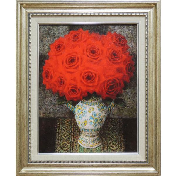 赤い薔薇 絵画 油絵の人気商品 通販 価格比較 価格 Com