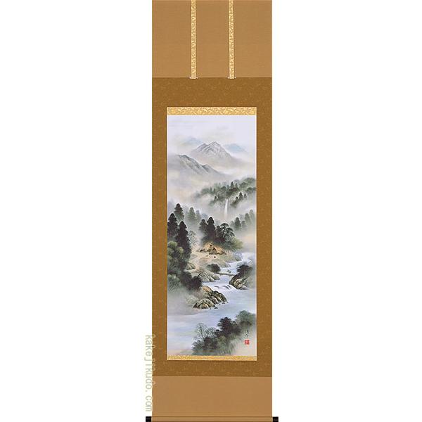 掛軸 開運四神山水 （中島洋介） 【掛軸】【一間床・半間床】【山水