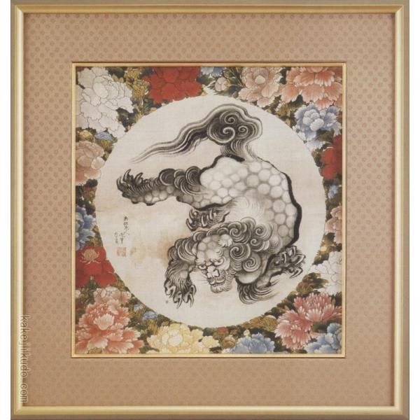 葛飾北斎 絵画 唐獅子図 【複製】【美術印刷】【巨匠】【変型特 葛飾北斎 絵画 唐獅子図 【複製】【美術印刷】【巨匠】【変型特