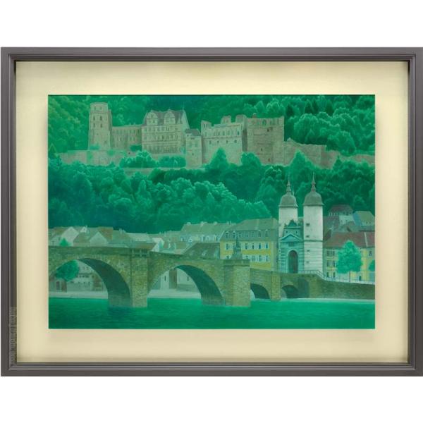 東山魁夷 絵画 緑のハイデルベルク 【複製】【美術印刷】【巨匠