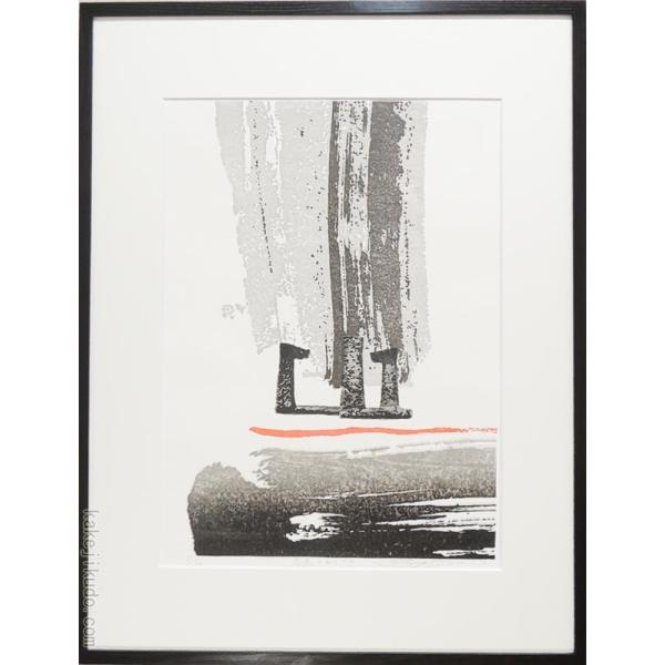 佐野せいじ 「束の間の静寂」 木版画 佐野せいじ 木版画 冬至のあとさき 【複製】【木版画】【日本の