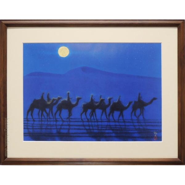 6枚セット　平山郁夫　アートポスター　額付き Amazon.co.jp: 本格復刻画・名画 寧楽の幾望（ならのきぼう