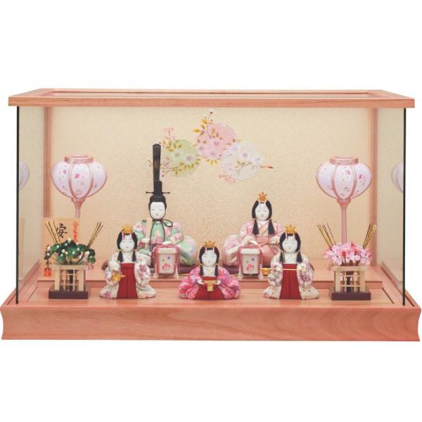 注目の新発売 雛人形 ケース飾り コンパクト ひな人形 一秀作 五人飾り コンパクトサイズ 五人飾安土雛 三人官女付 ケース入り おすすめ高評価