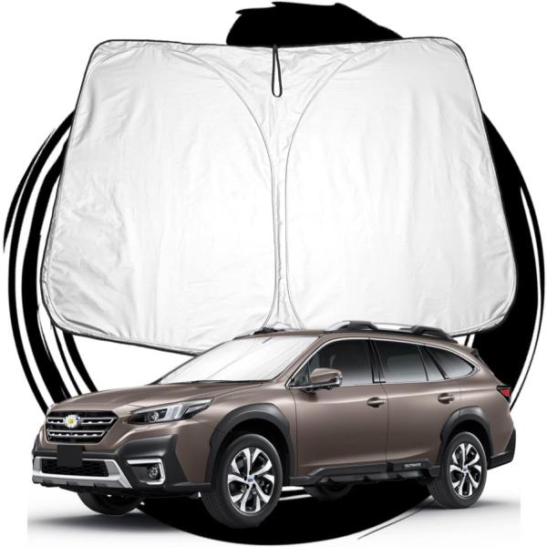互換品 スバル レガシィアウトバック BT系 BT5 BT9 サンシェード フロントガラス 車種専用 遮光 断熱 UVカット 吸盤不要 折りたたみ 車中泊 収納