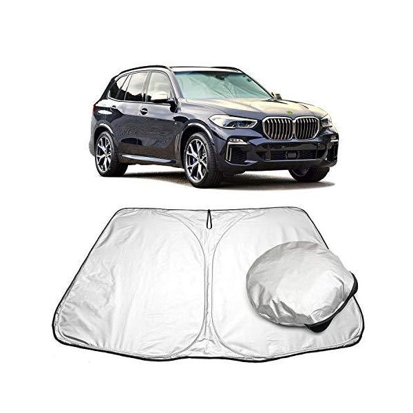RUIYA BMW X5 G05 車用サンシェード フロントガラス用サンシェード 車中泊 日よけ 日差しカット紫外線カット収納袋付き