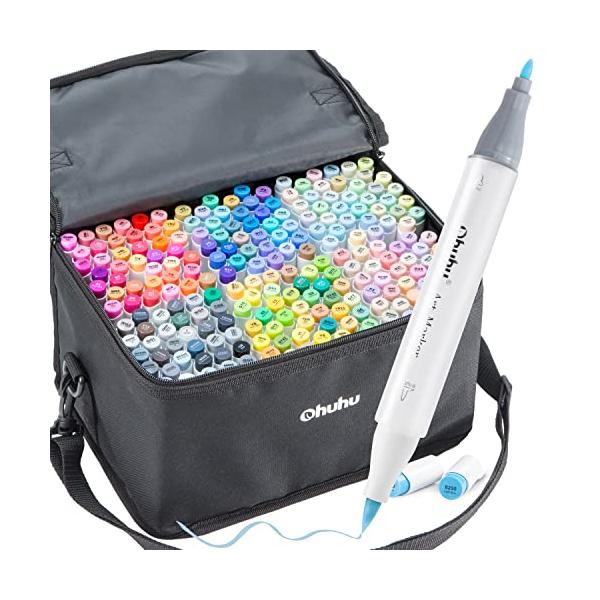 最新入荷 Ohuhu アルコールマーカー289本 筆太 asakusa.sub.jp