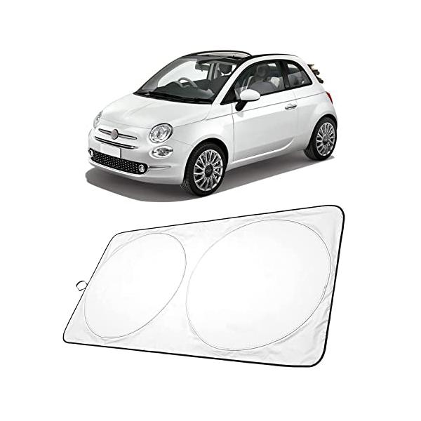 車用サンシェード フィアット 500/500C H28.1~/ アバルト 595 H29.2~ 　カー フロントガラス用 日よけ 日焼け対策 日差しカット 断熱