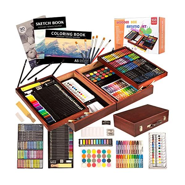 収納付き お絵かきセット 186点入り お絵かきセット 収納付き