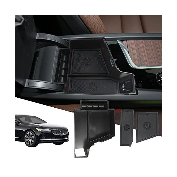 SXCY ボルボ XC60 UB420XC XC90 S90 V90 S60 V60 コンソールボックス アームレストボックス ボックストレイ 小物入れ