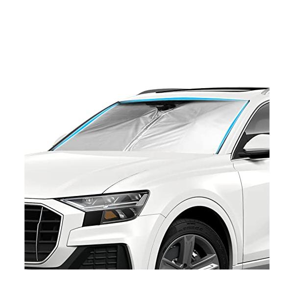 LFOTPP  アウディ Q8 2018+ 専用 サンシェード フロントガラス用 サンシェード 日よけ UVカット 日差しカット 車中?