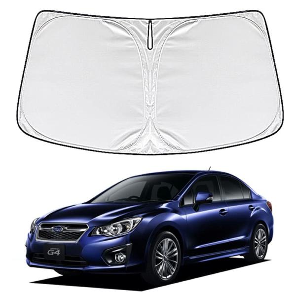 WAIROGA スバル インプレッサG4 GK 専用 フロントサンシェード Impreza?G4?GK2/GK3/GK6/GK7型 車用サンシェード 遮光フロ