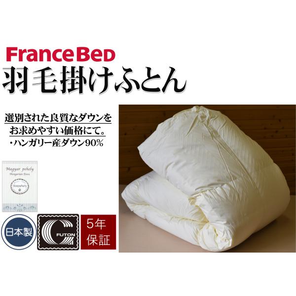 フランスベッド（FRANCEBED） 羽毛掛けふとん クイーンサイズ