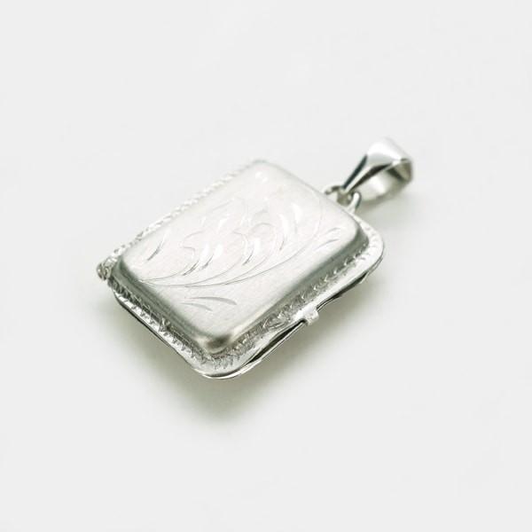 【チョコメルさま】vintage ✙ * クロス ロケット ペンダントトップ 限定1点】 K18 ホワイトゴールド ロケット ペンダントトップ