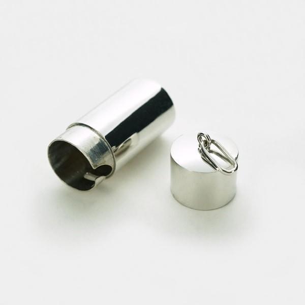 限定1点】 K14 ホワイトゴールド ピルケース ペンダントトップ 日本製