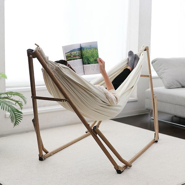 Sifflus ポータブルハンモック 3WAY 自立式 収納バッグ付き 綿