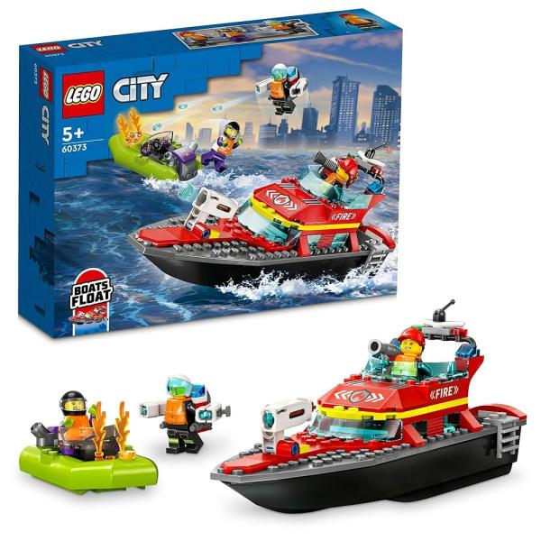 レゴ LEGO シティ 消防レスキューボート 60373 おもちゃ レゴブロック レゴシティ 船 ボート レスキュー 消防士 ミニフィグセット
