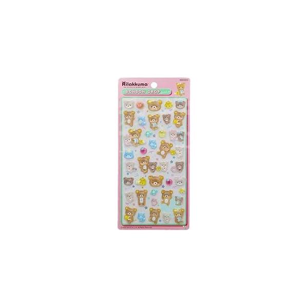 サンスター文具 リラックマ サンエックス グッズ ボンボンドロップシール ボンボンドロップシール なかよし S8817669 ステッカー