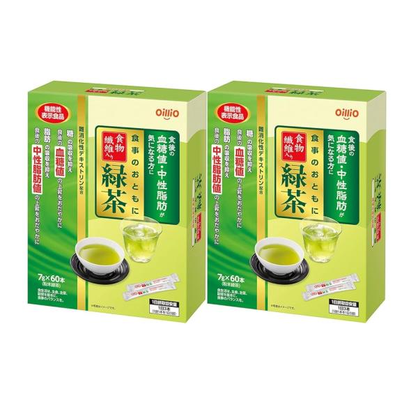「商品情報」【重要】 「パッケージリニューアルの為、機能性表示食品　食物繊維入り　緑茶」内容量もお得に6ｇ→7ｇに増量に変更になりました。新しくなりました商品をお送りいたしますので予めご了承くださいませ。「主な仕様」内容量:7g×60包