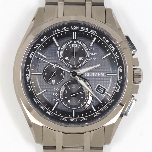 Citizen シチズン アテッサ At8040 57e H804 T 電波ソーラー クロノ メンズ チタン F ブランドギャラリーカレイド 通販 Yahoo ショッピング