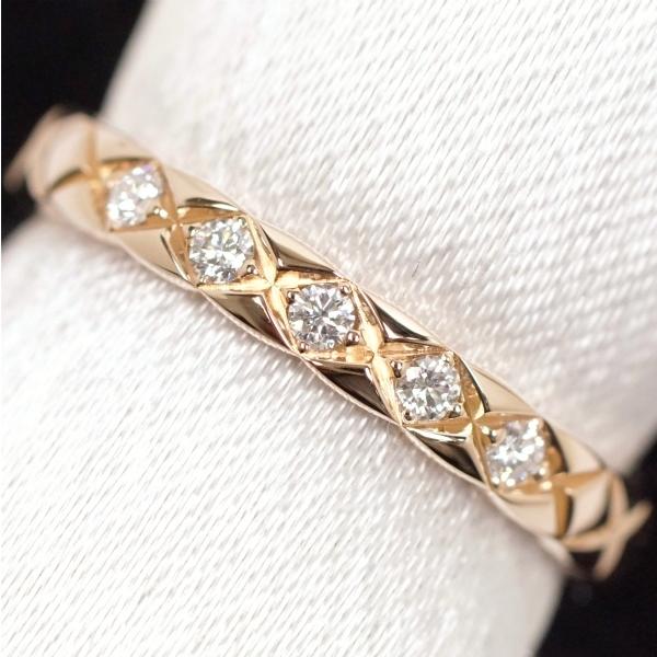 Chanel シャネル ココ クラッシュ コレクション マリッジリング ダイヤモンド5p スモール 750pg K18pg 50 約9 5号 Fj ブランドギャラリーカレイド 通販 Yahoo ショッピング