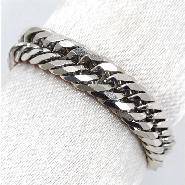 12面トリプル キヘイ （喜平） リング Pt850 プラチナ :J0502037