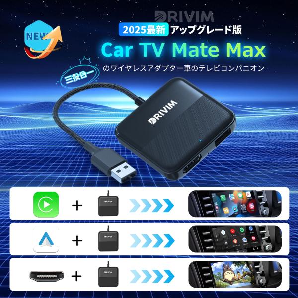 DRIVIM Car TV Mate Max HDMIマルチメディアアダプター 【3-in-1 DRIVIM Car TV Mate Max HDMIマルチメディアアダプター 【3-in-1
