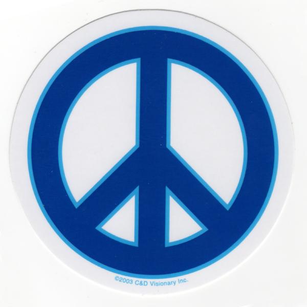 Peace Sign ピースマーク Blue Peace ステッカー Kaltz Online 通販 Yahoo ショッピング