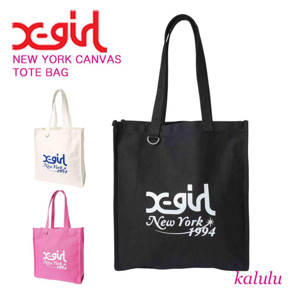 X-girl エックスガール トートバッグ NEW YORK CANVAS TOTE BAG